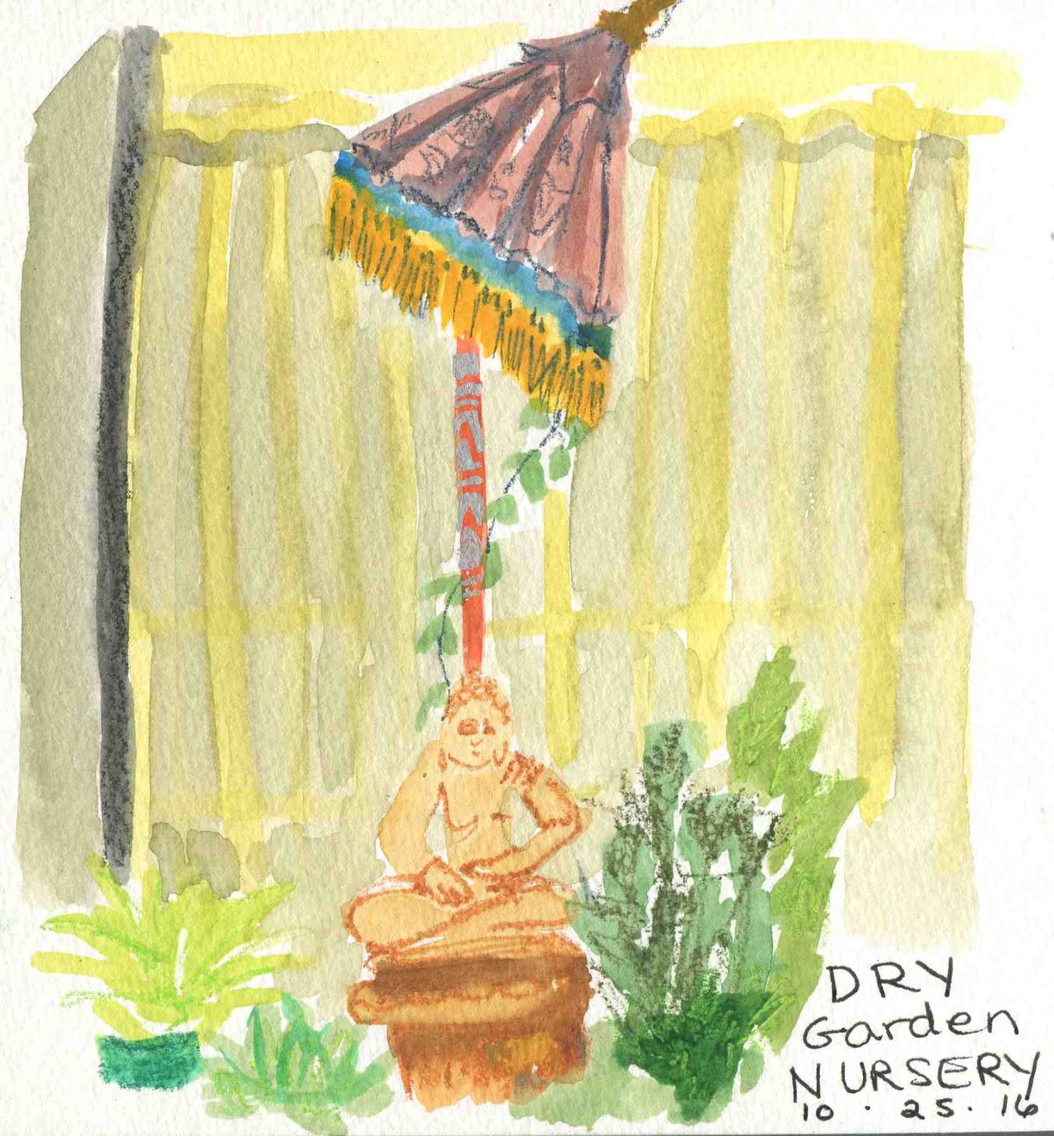 Urban Sketchers S.F. Bay Area Dry Garden Nursery, Berkeley