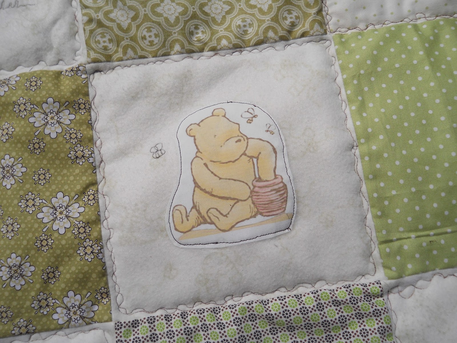 Polka Dot Quilter Classic Winnie the Pooh Baby Quilt
