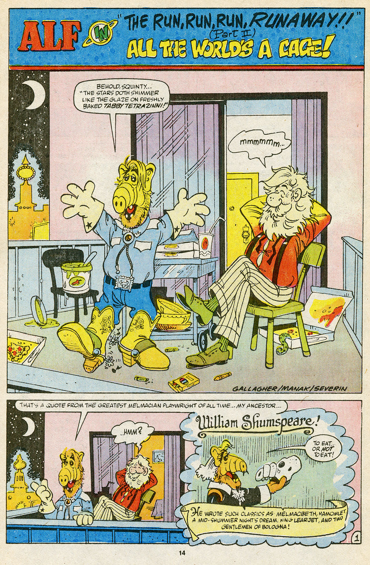 Read online ALF comic -  Issue #15 - 16