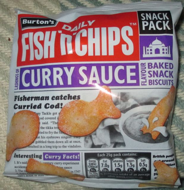 FOODSTUFF FINDS Burtons’ Fish N Chips New Curry Sauce (Sainsburys