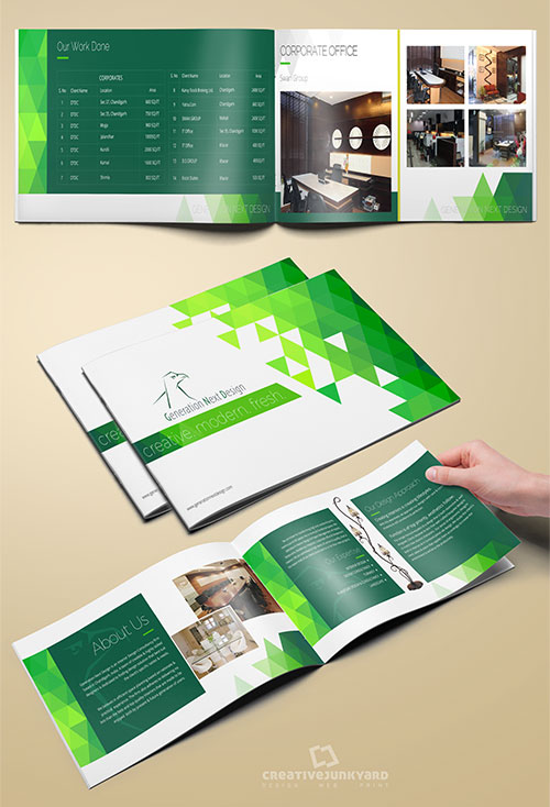 Interior brochure design