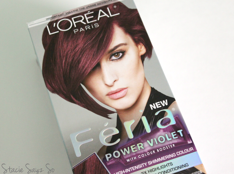 Color Switch Up L Oreal Feria Power Violet Hair Color Stacie Raye
