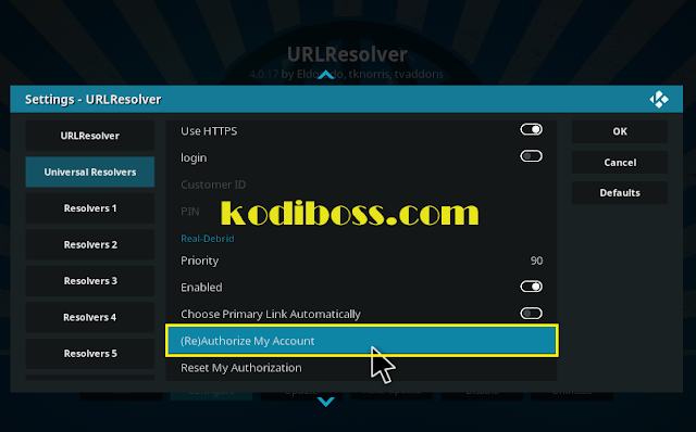 how to input real debrid account kodi how to input real debrid account kodi
