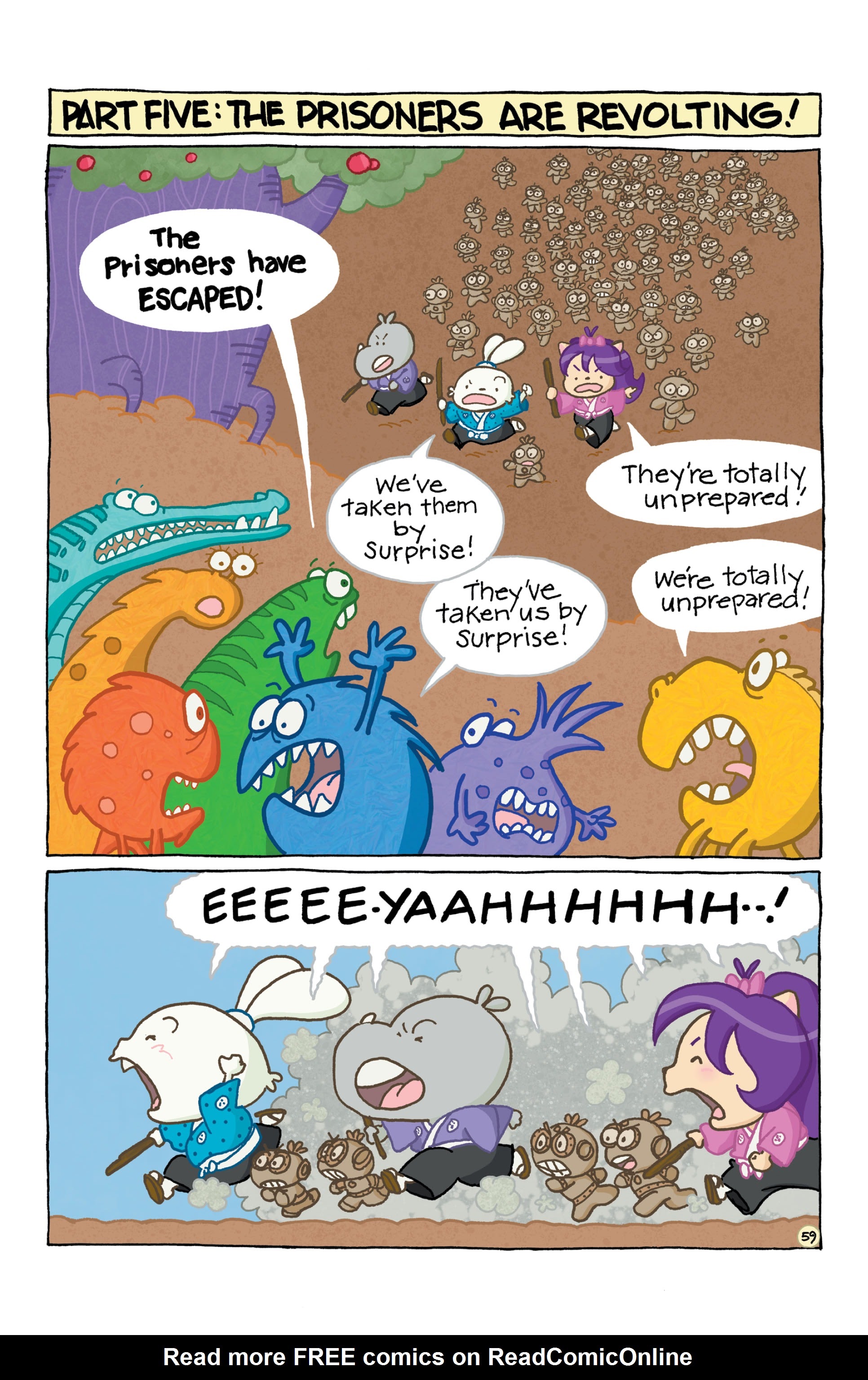Read online Chibi-Usagi: Attack of the Heebie Chibis comic -  Issue # TPB - 63