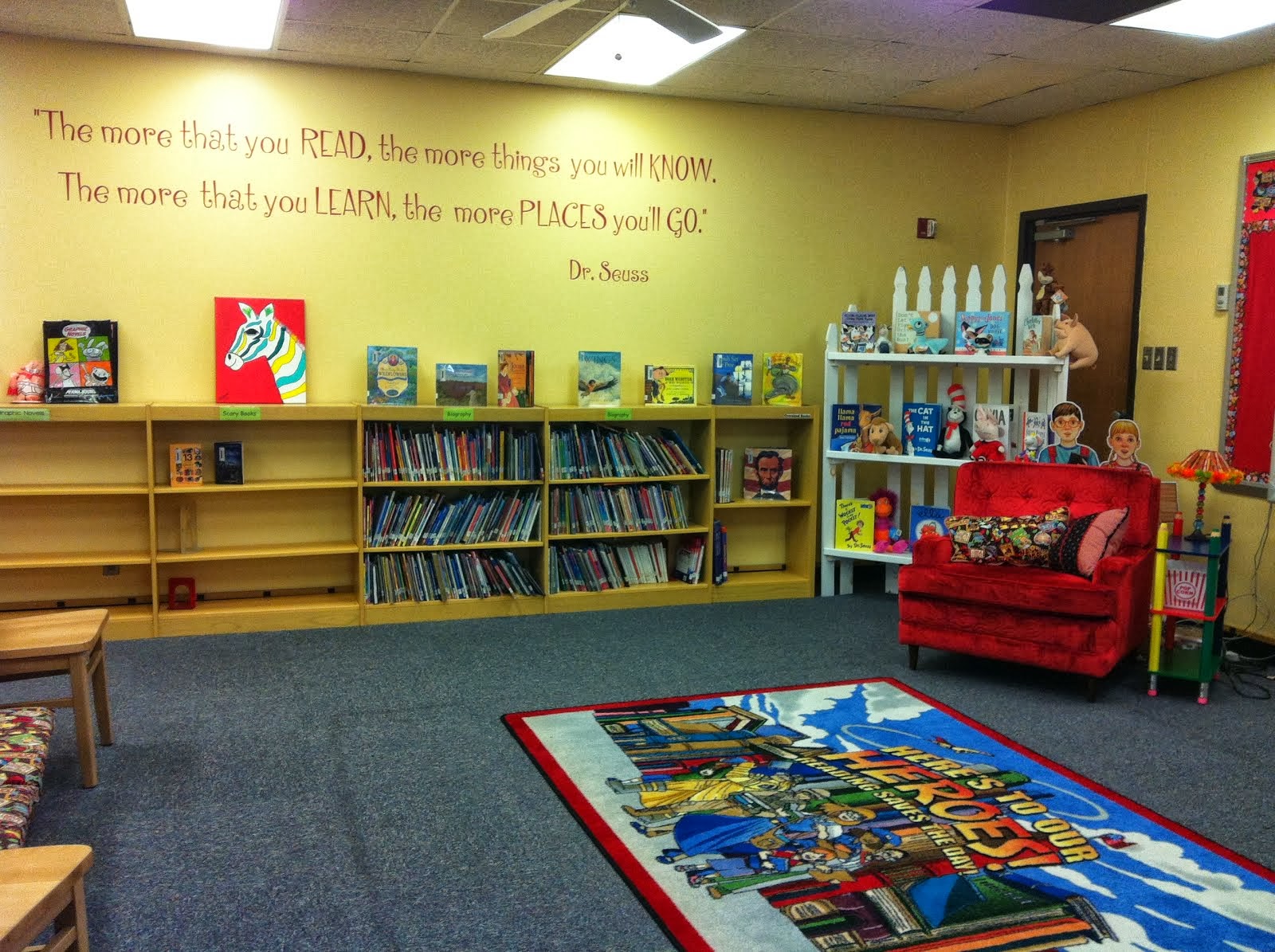 The Red Reading Chair at Shaw