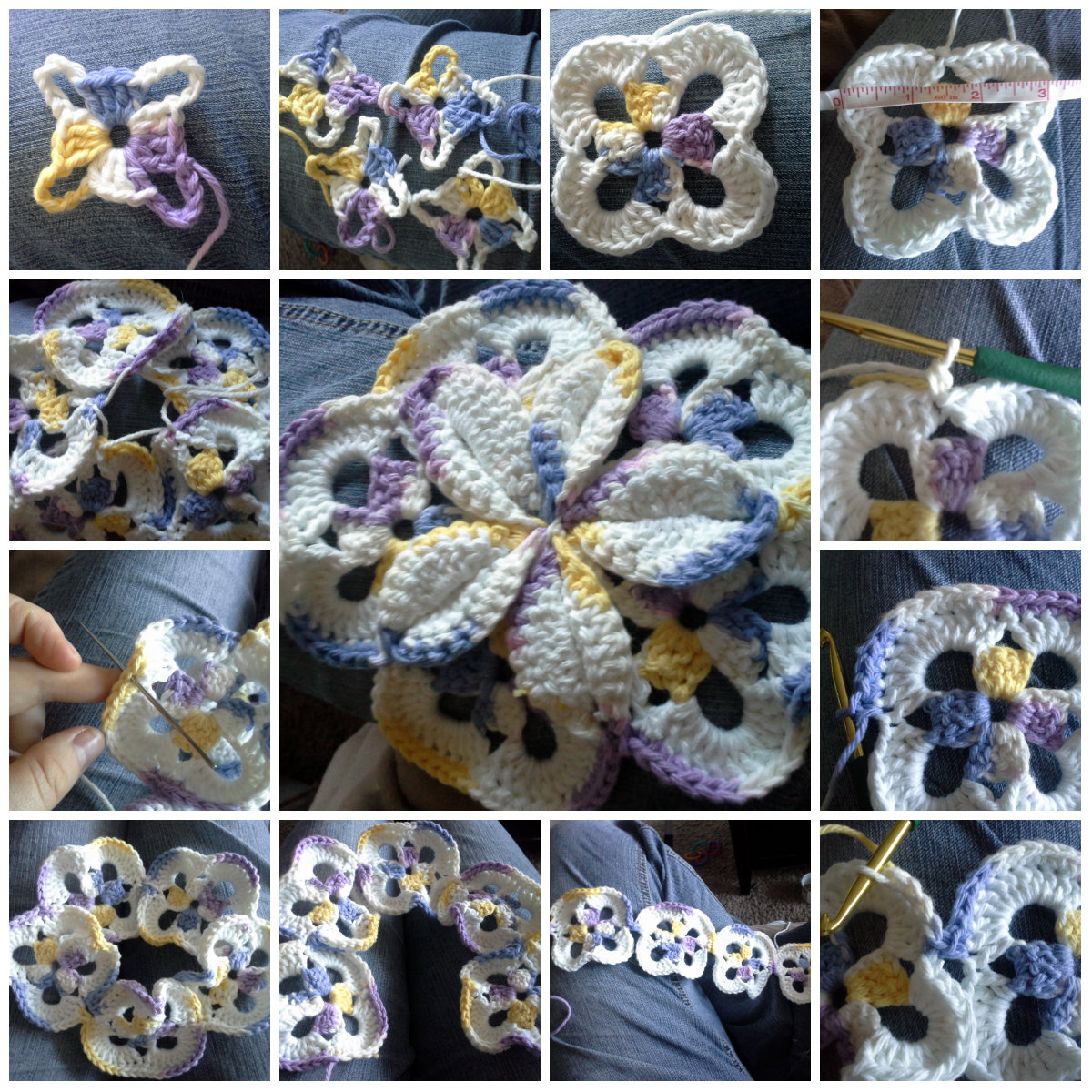 Daughterofanace Crochet for Life! Starburst Hotpad Pattern