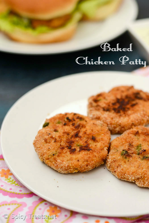 Spicy Treats Tandoori Chicken Burger Recipe Baked Chicken Patty Recipe Indian Style Chicken