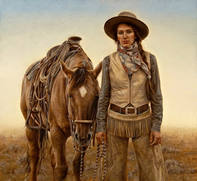 Apéndice Aliado fluir EL ARTE Y ACTIVIDAD CULTURAL: Las mujeres vaqueras de Carrie Ballantyne,  hiperrealismo western