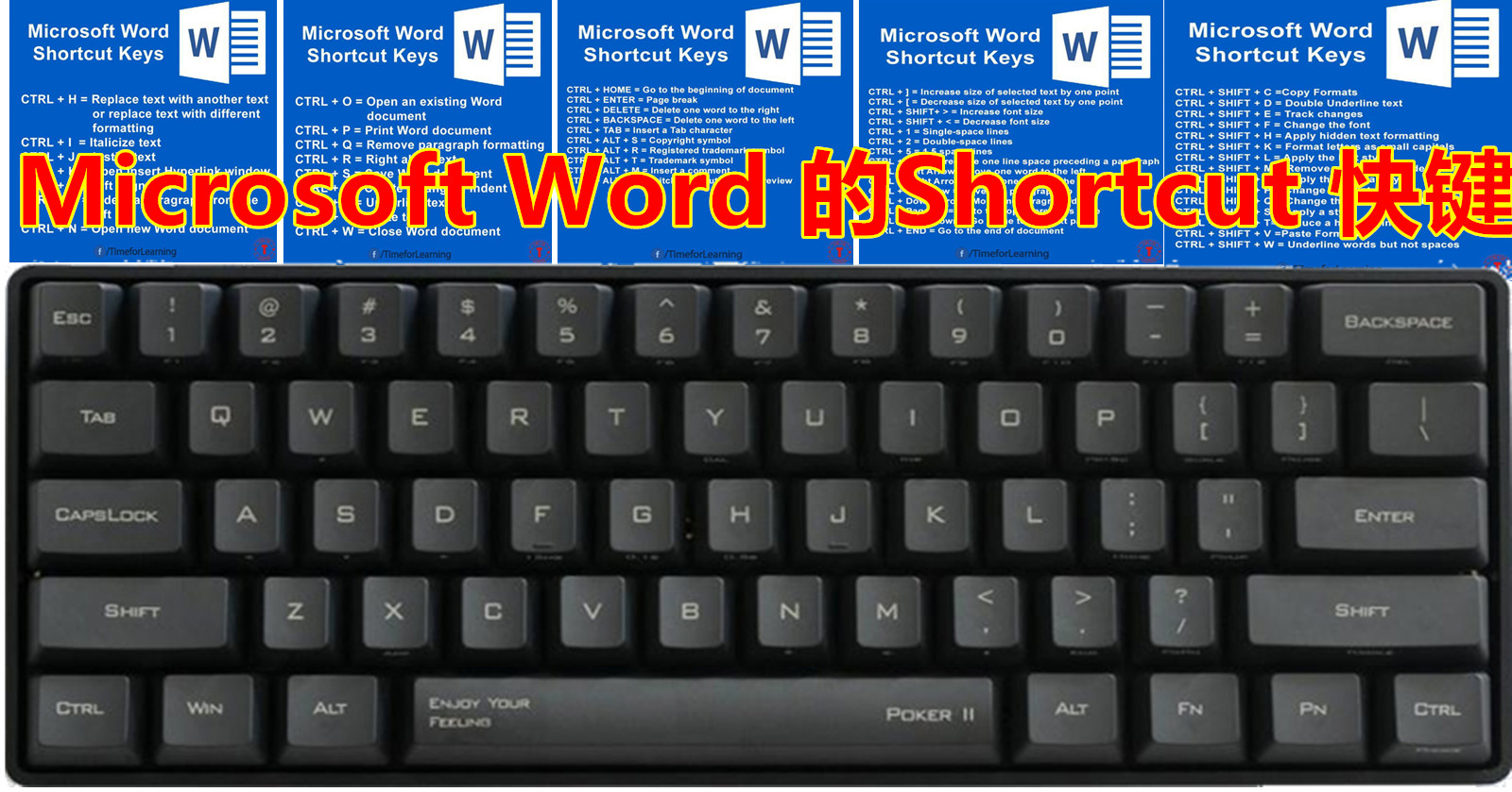 word key command for center text word key command for center text