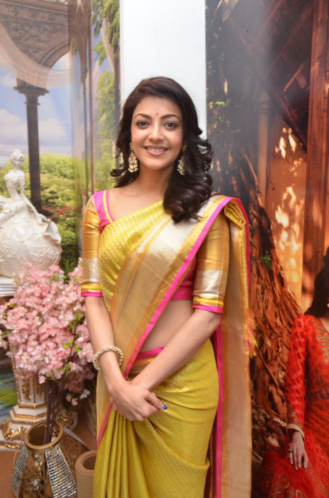 Kajal Aggarwal Stills At Trisha Designer Store Launch In Banjara Hills
