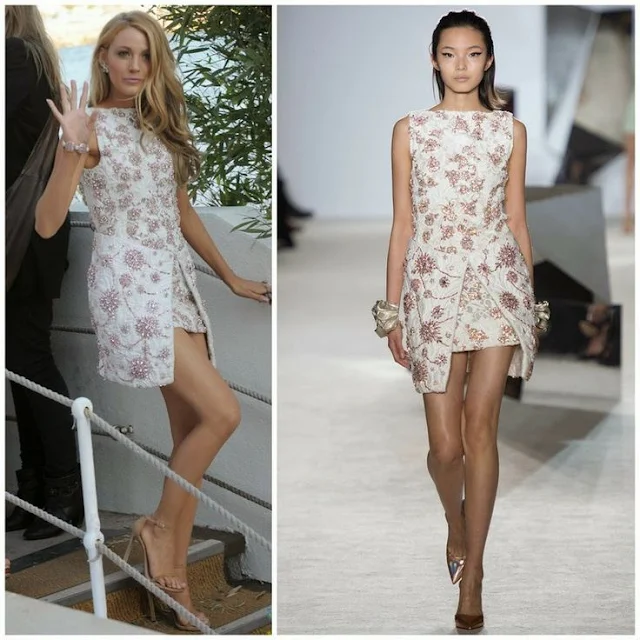 Blake Lively in Giambattista Valli Couture – Grand Journal TV