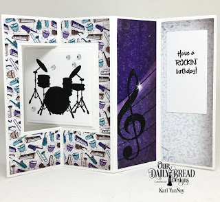 Our Daily Bread Designs Custom Dies: Lever Card, Lever Card Layers, Stamp Set: Jesus Rocks, Paper Collection: Notable Notes