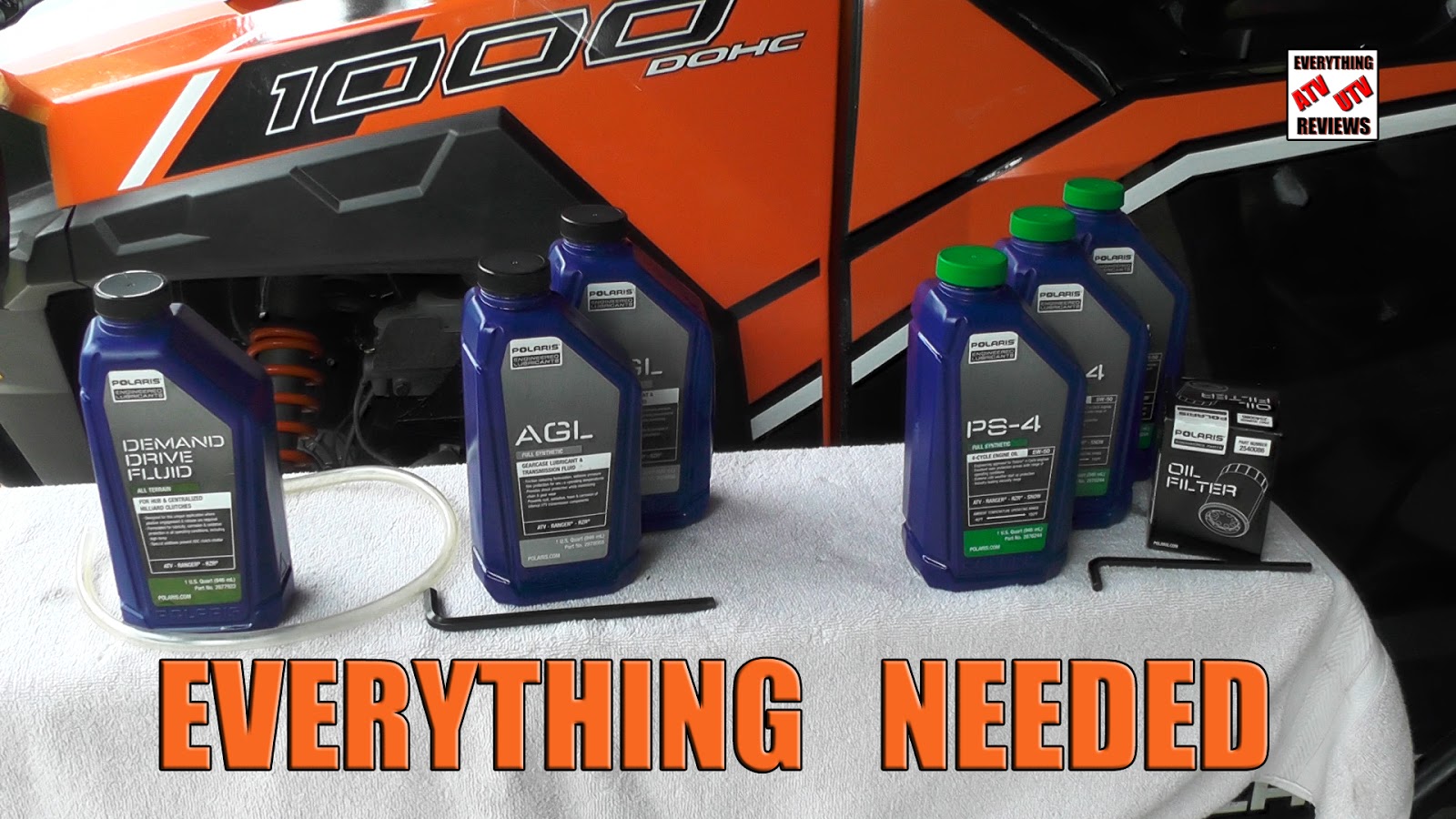 EVERYTHING ATV UTV REVIEWS What you'll need to change all Polaris
