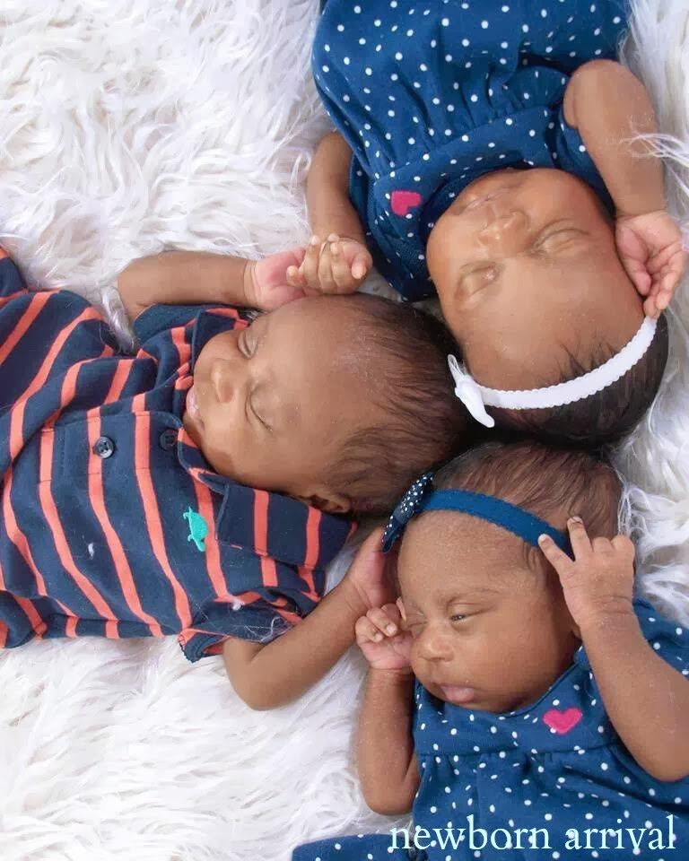 Newborn Arrival Baby Feature Triplets Jamiyah, Jalijah & Joy