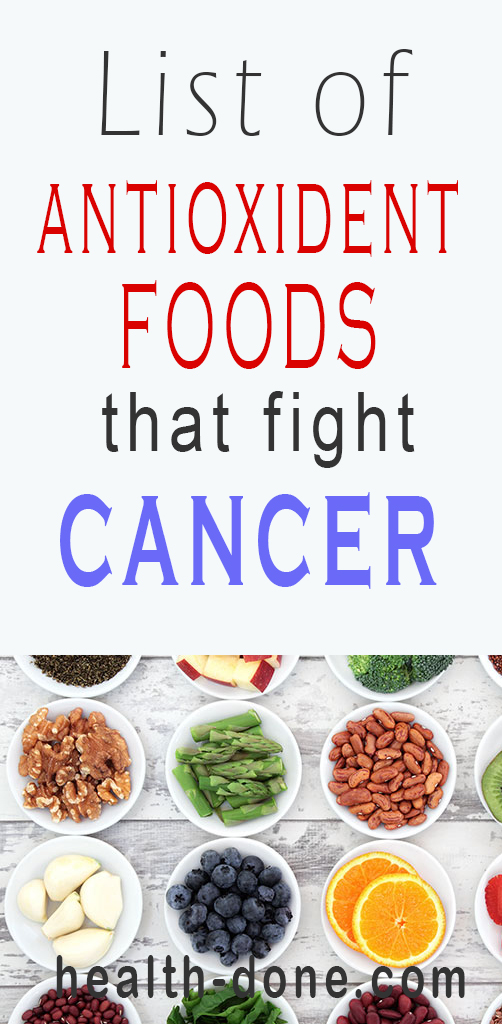 List Of Antioxidant Foods That Fight Cancer Theraphy 2