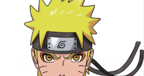 Cara Menggambar Anime - Naruto mode Sennin