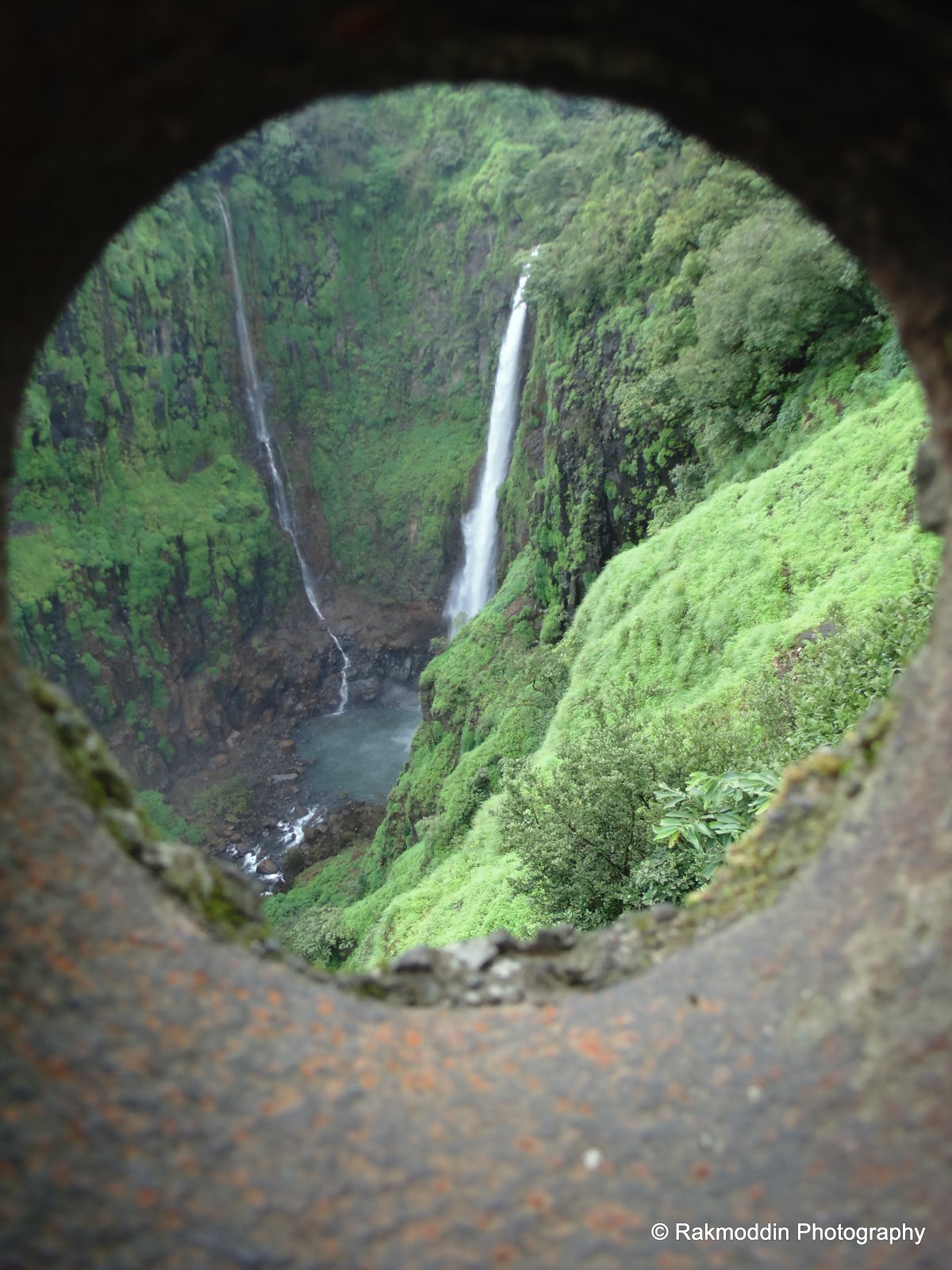 Thoseghar waterfalls in Satara during the monsoon