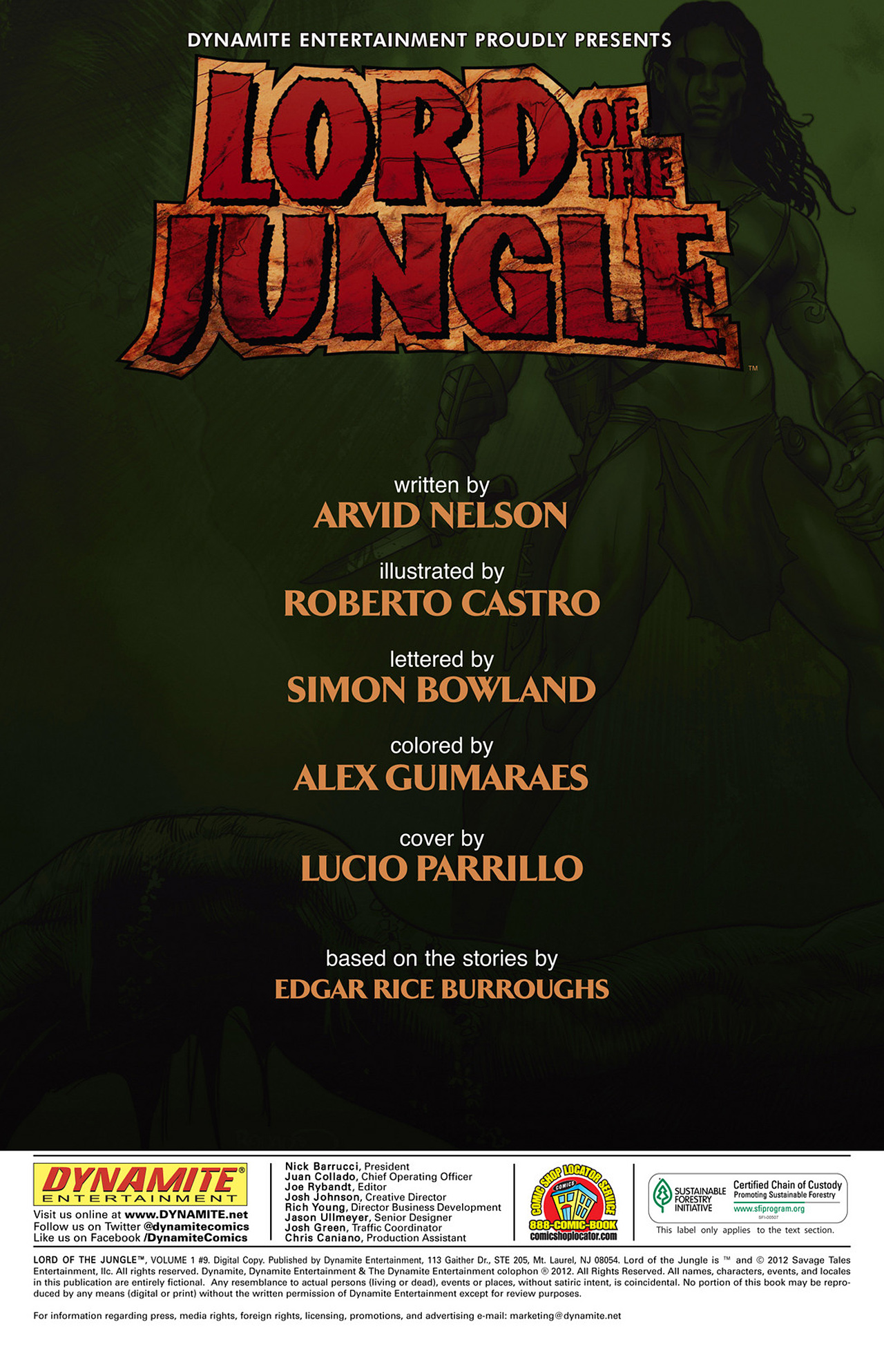 Read online Lord Of The Jungle (2012) comic -  Issue #9 - 2