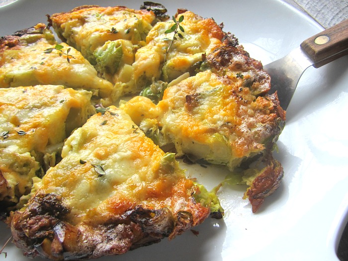 Brussels Sprouts & Apple Frittata