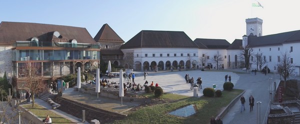ljubljana château cour intérieure