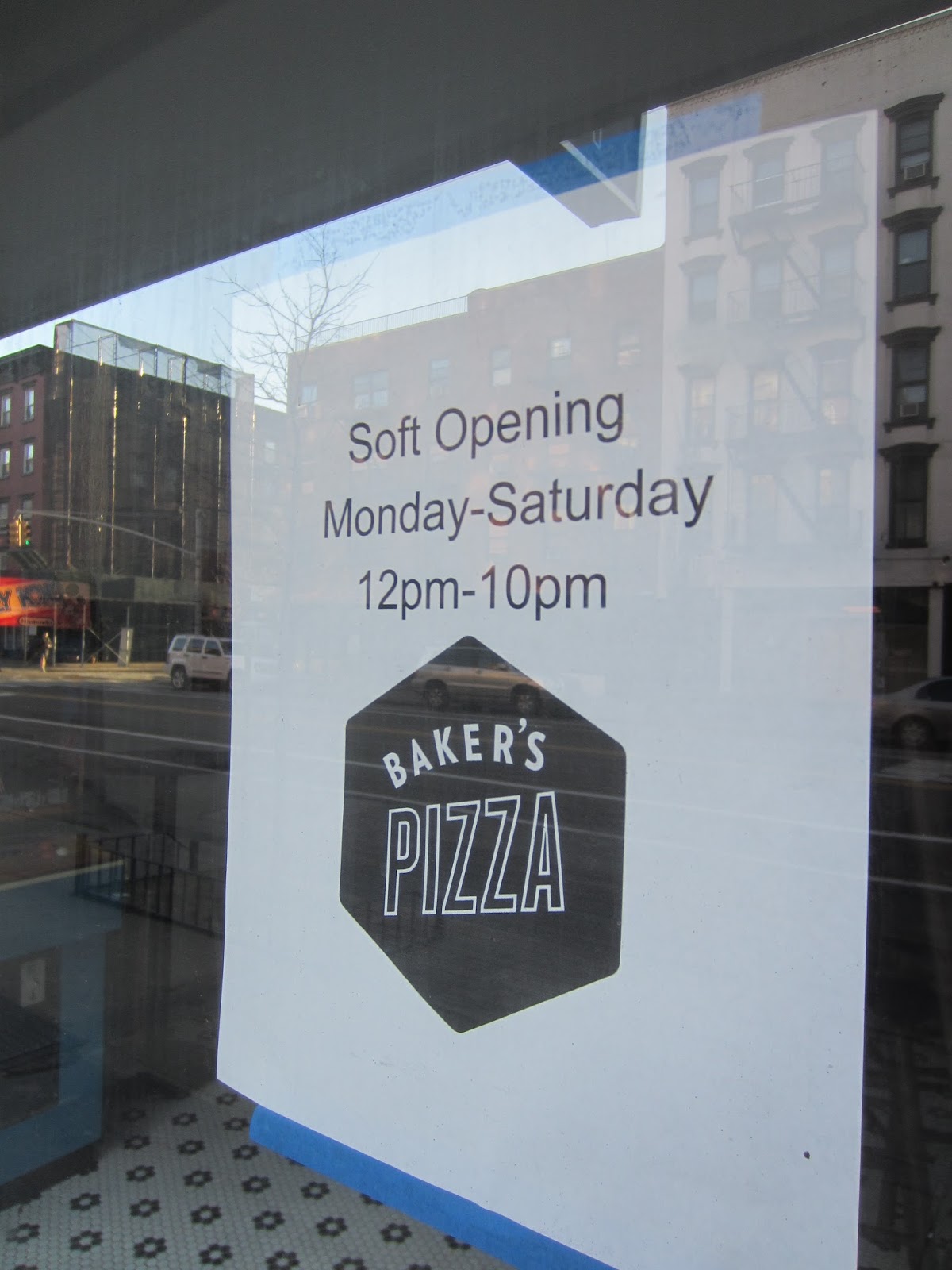 EV Grieve Baker's Pizza in softopen mode on Avenue A