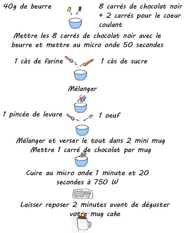 Just Cook It Recette Du Mug Cake Au Chocolat