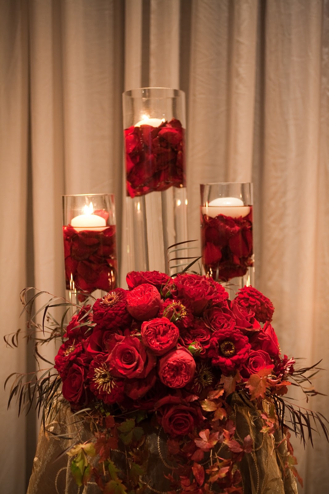 Flora Nova Design - The Blog: A Fall Wedding in Deep Red
