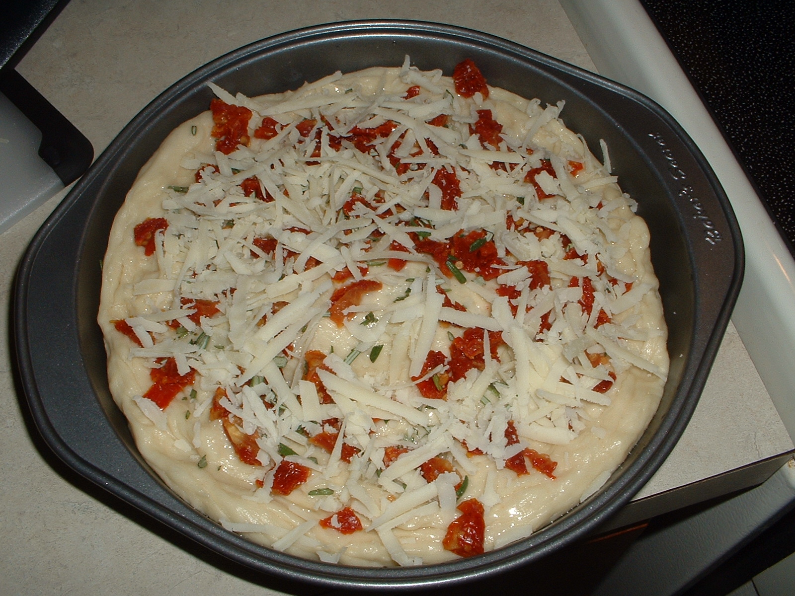 Mel's Sundried Tomato, Asiago, Rosemary & Olive Oil Focaccia