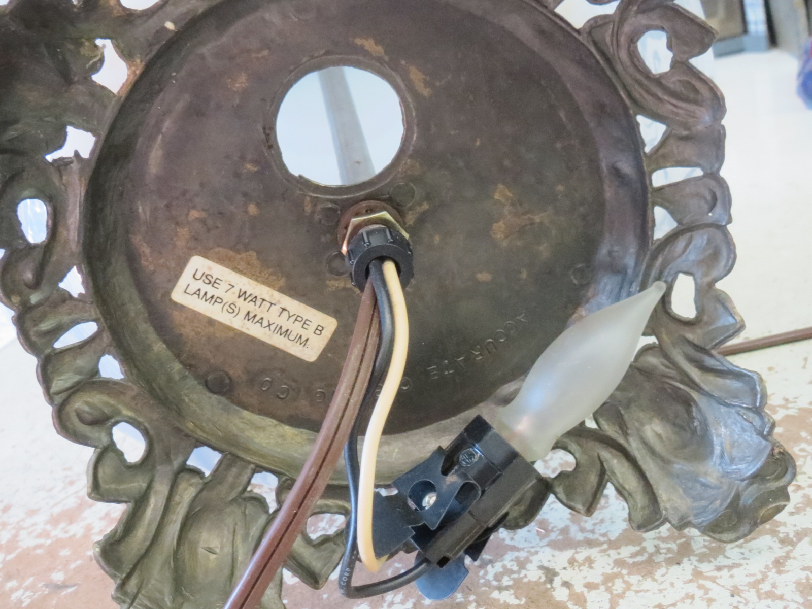 Lamp Parts and Repair | Lamp Doctor: Pinched Lamp Cord Replacement on