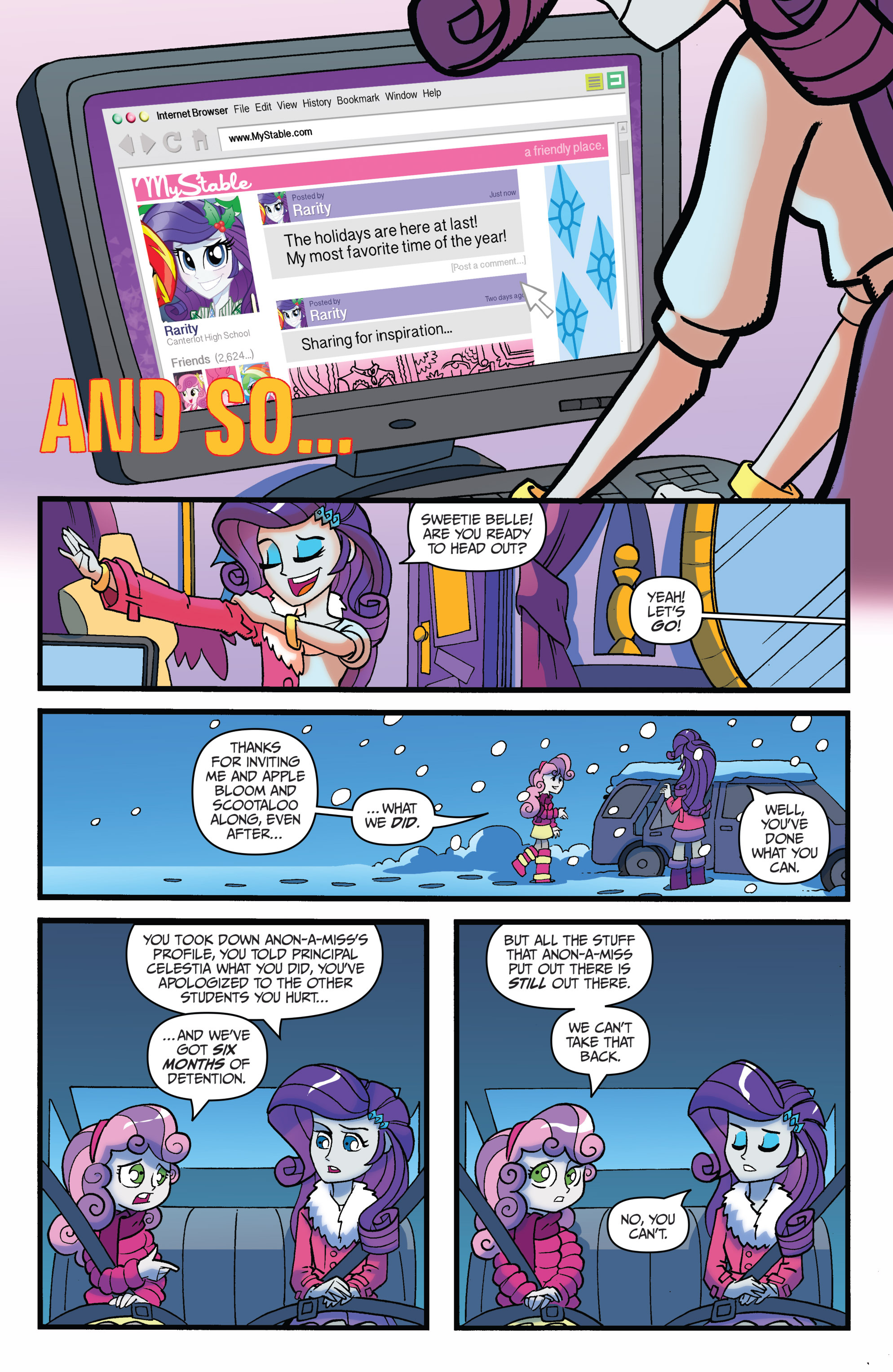 Read online My Little Pony: Equestria Girls Holiday Special 2014 comic -  Issue # Full - 46
