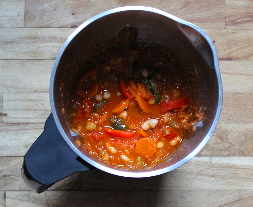 Vegetarian Stew with Peppers and Cannellini Beans A Glug of Oil