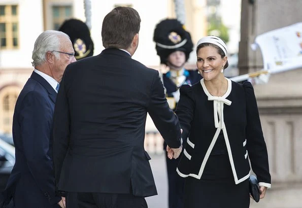 King Carl XVI Gustaf, Queen Silvia, Crown Princess Victoria, Prince Daniel, Prince Carl Philip and Princess Sofia at Riksdag