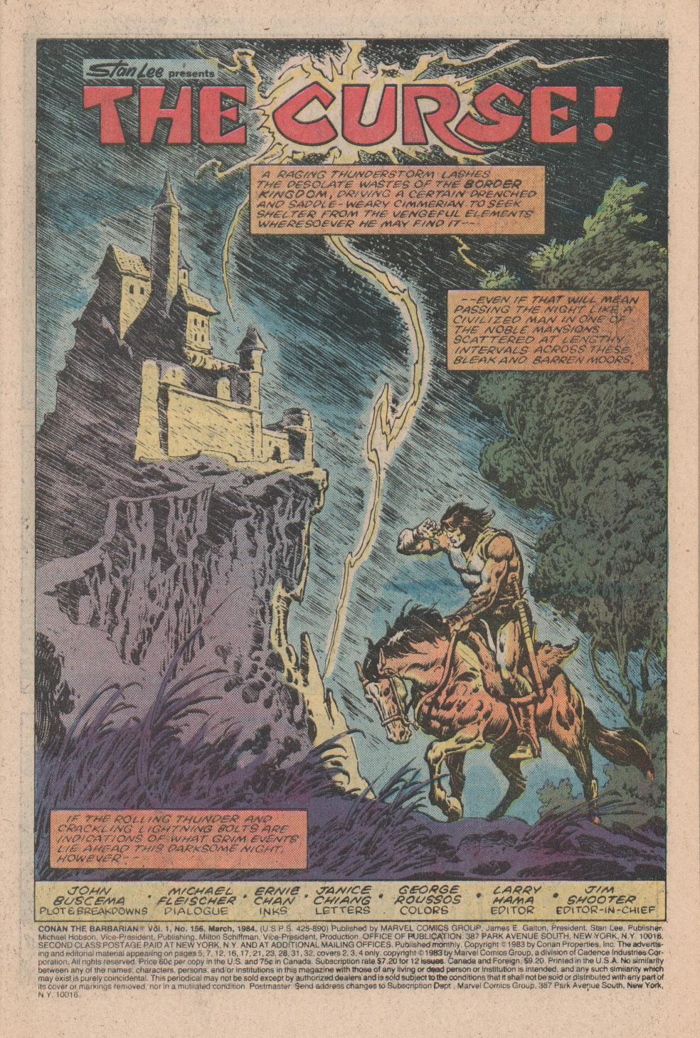 Read online Conan the Barbarian (1970) comic -  Issue #156 - 2