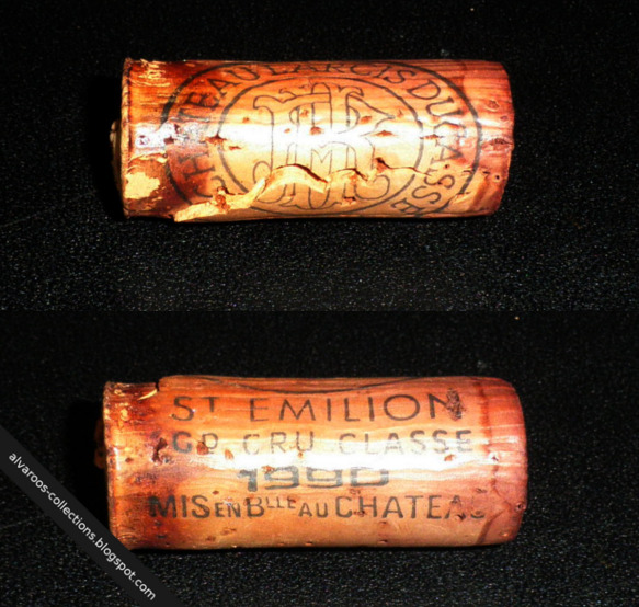 Destroyed wine cork: Chateau Larcis-Ducasse (Saint Emilion) 1990 Destroyed wine cork: Chateau Larcis-Ducasse (Saint Emilion) 1990