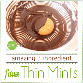 How to make Amazing faux Thin Mints with just 3 ingredients. Hint: Ritz involved. | Visit I Gotta Create!