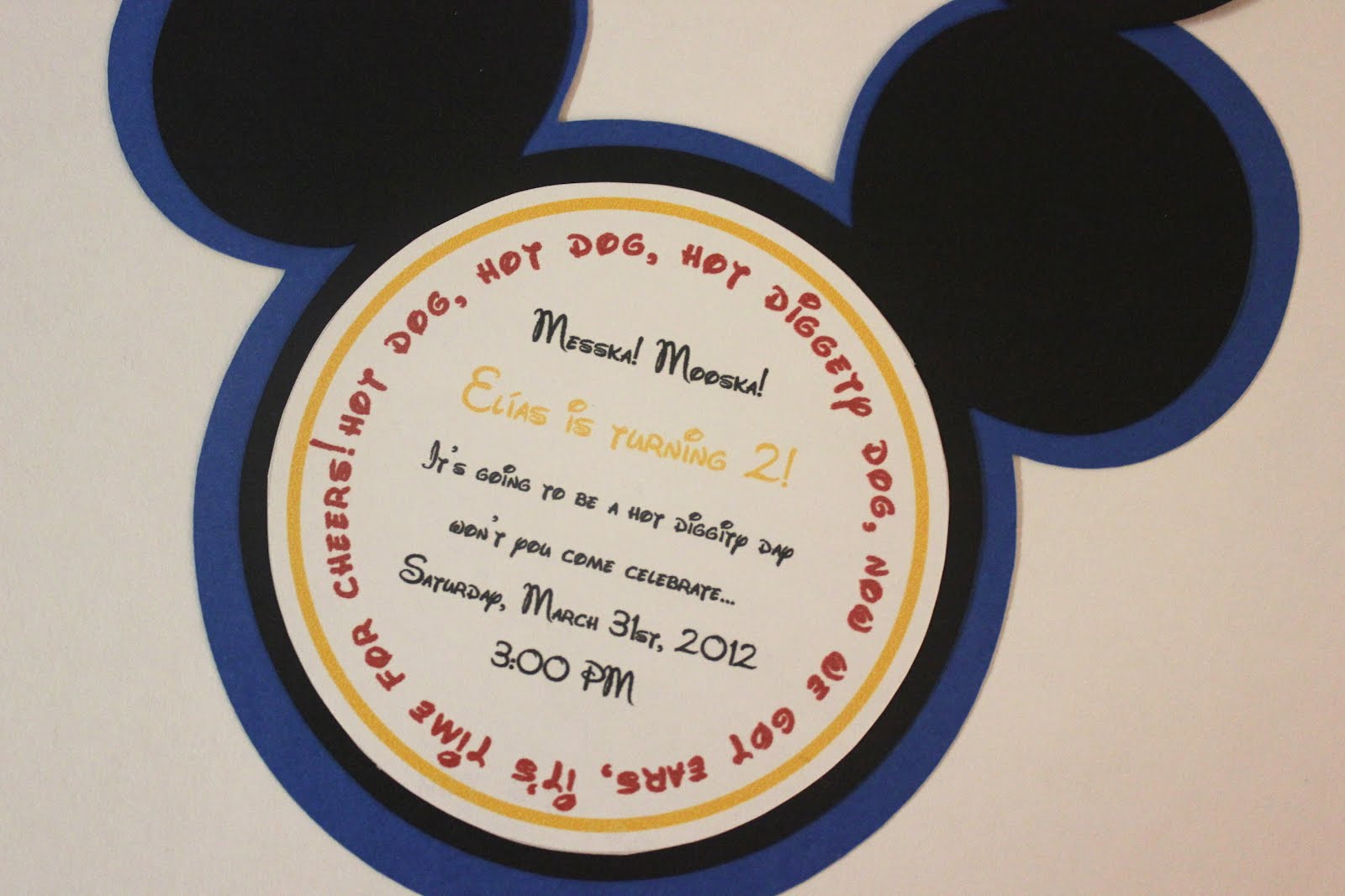 Mickey Mouse Invitations Memorable Crafting