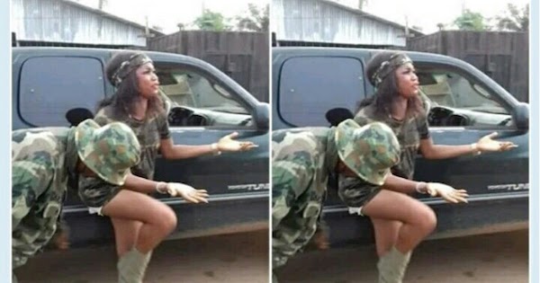 Image result for Soldiers force lady to undress for wearing camouflage