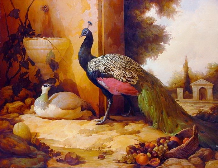 EL ARTE Y ACTIVIDAD CULTURAL: Pinturas de aves exóticas y cuadros de Dmitry Sevryukov