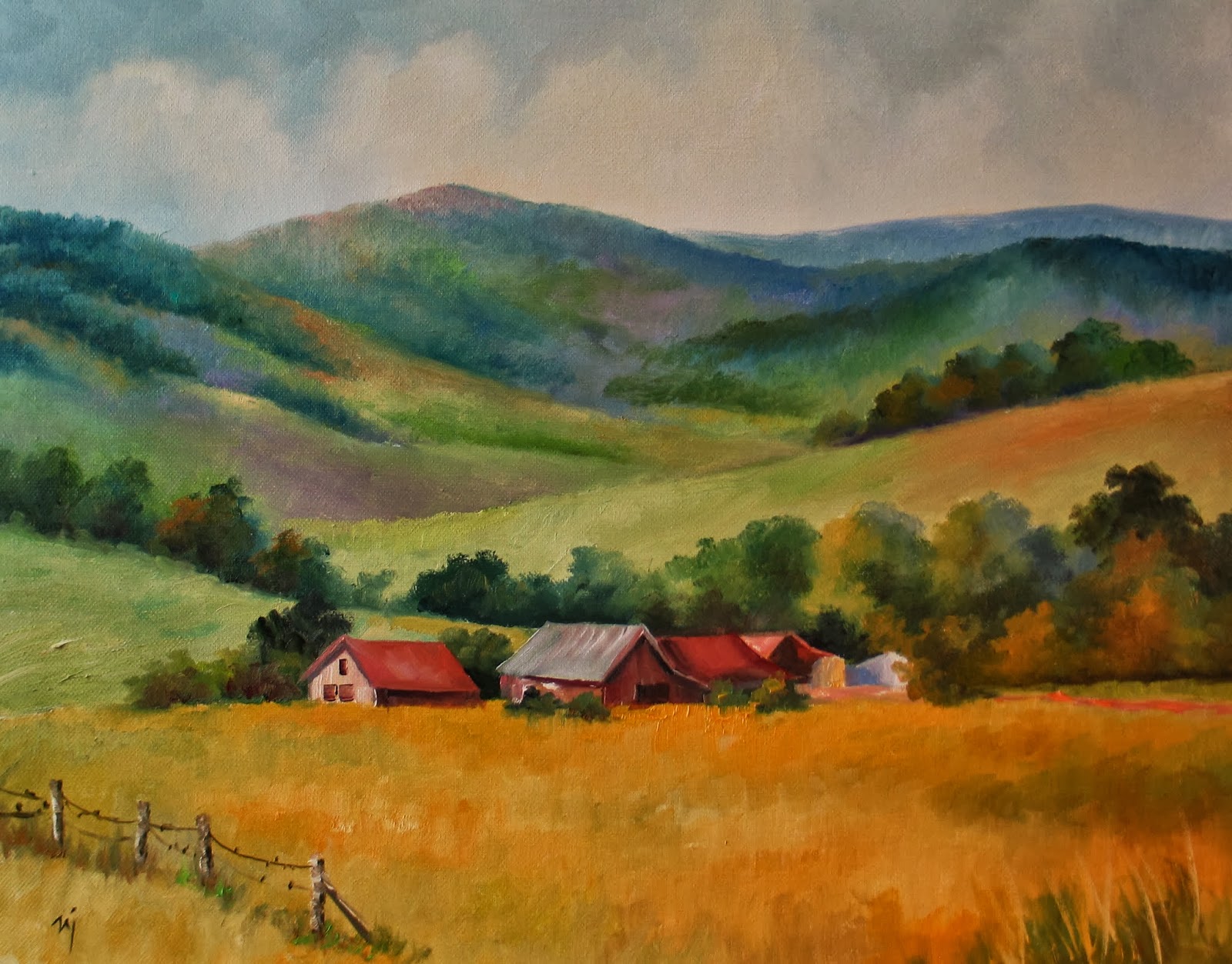 Nel's Everyday Painting West Virginia Dreams SOLD