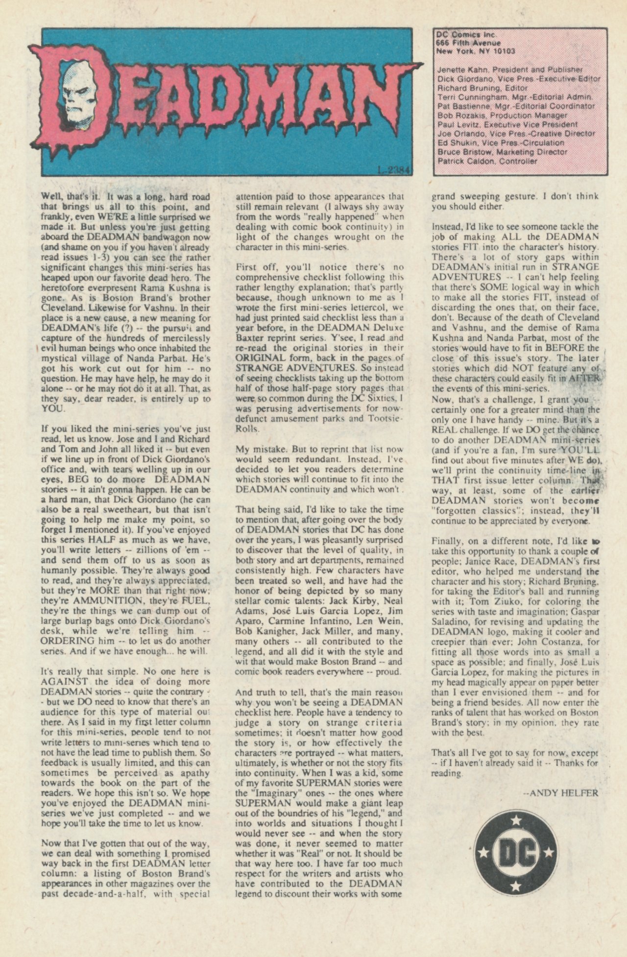 Read online Deadman (1986) comic -  Issue #4 - 34