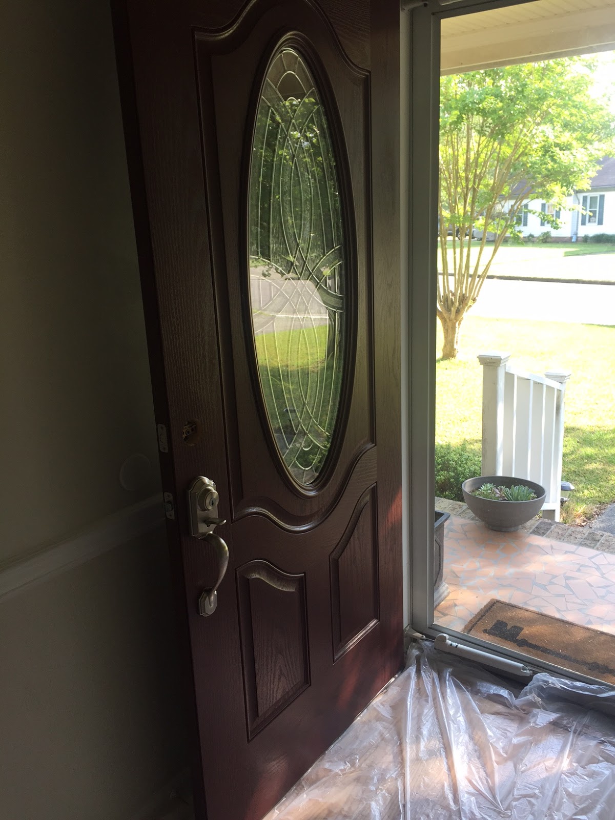 Newly Domesticated Front Door Makeover I M A Robin S Egg Blue Addict