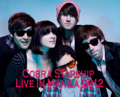 COBRA STARSHIP LIVE IN MANILA 2012, Ticket Prices, Venue, Date