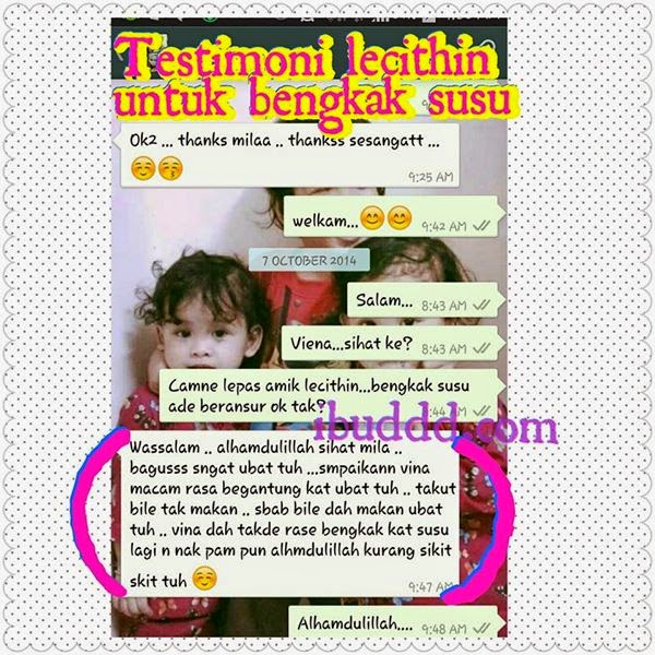 Image result for testimonial lecithin bengkak susu