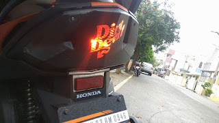 Modified New Model Dio Back Light Stickering