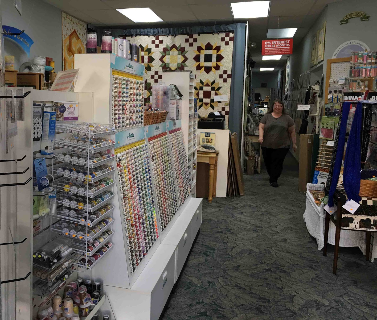 Cat Patches Quilt Shop Sew Bernina, Minot, North Dakota