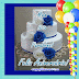 Mensagem de aniversario para neto, vem com balões e bolo