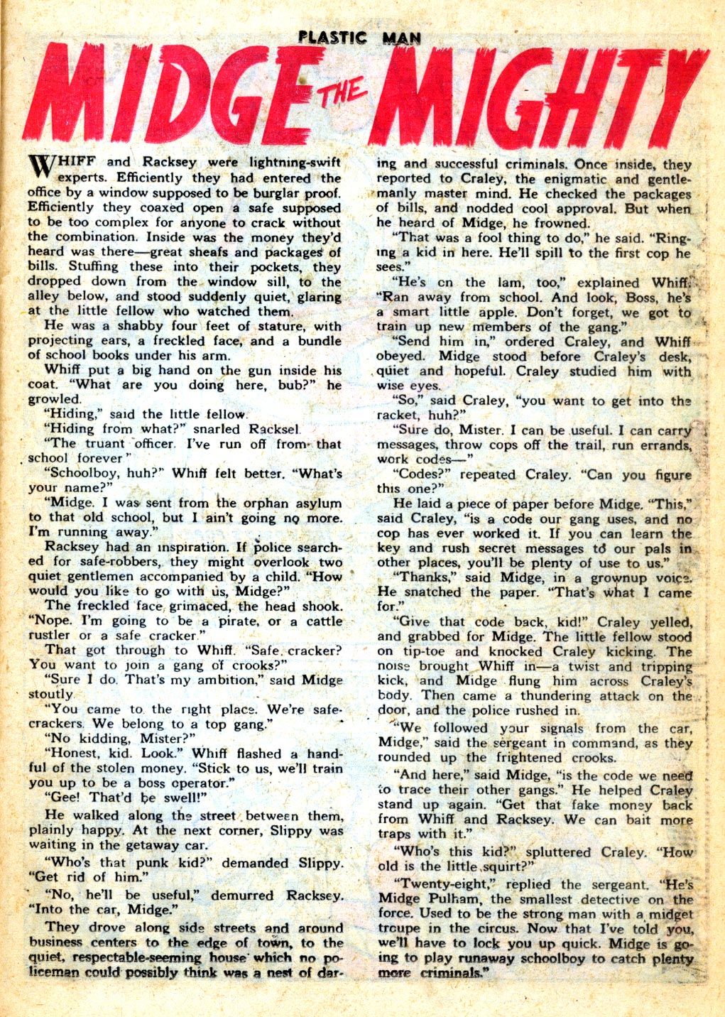 Read online Plastic Man (1943) comic -  Issue #54 - 25
