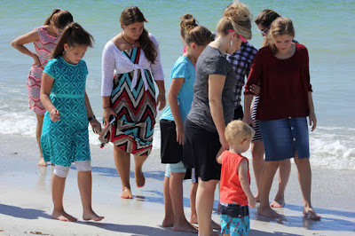 Bates family at the beach