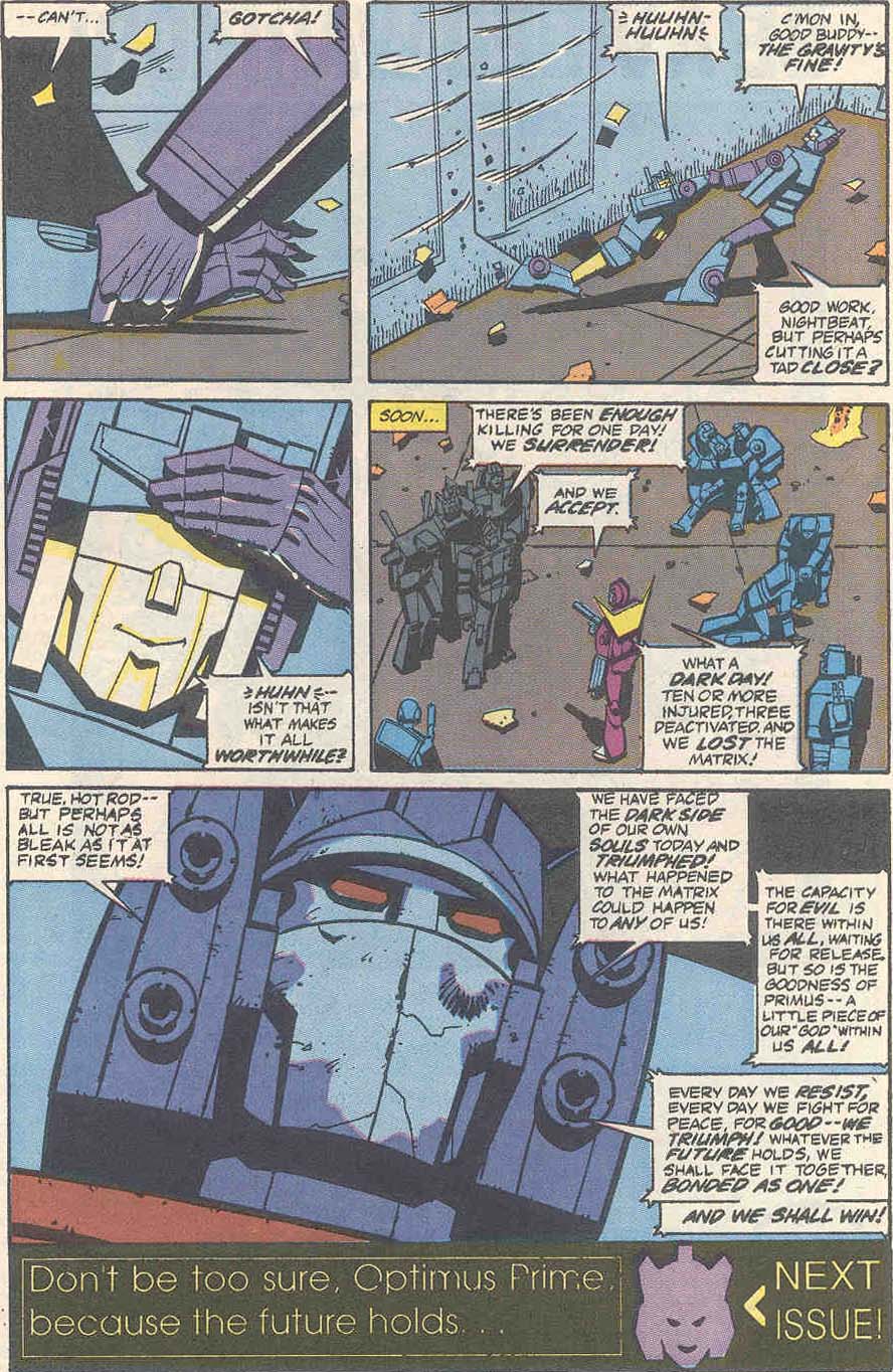 Read online The Transformers (1984) comic -  Issue #66 - 21