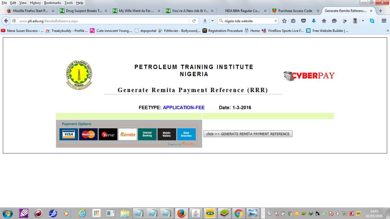 PTI remita Payment Invoice How to Generate and Obtain it. St